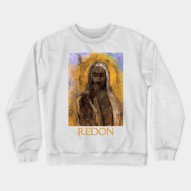 Christ in Silence by Odilon Redon Crewneck Sweatshirt by Naves